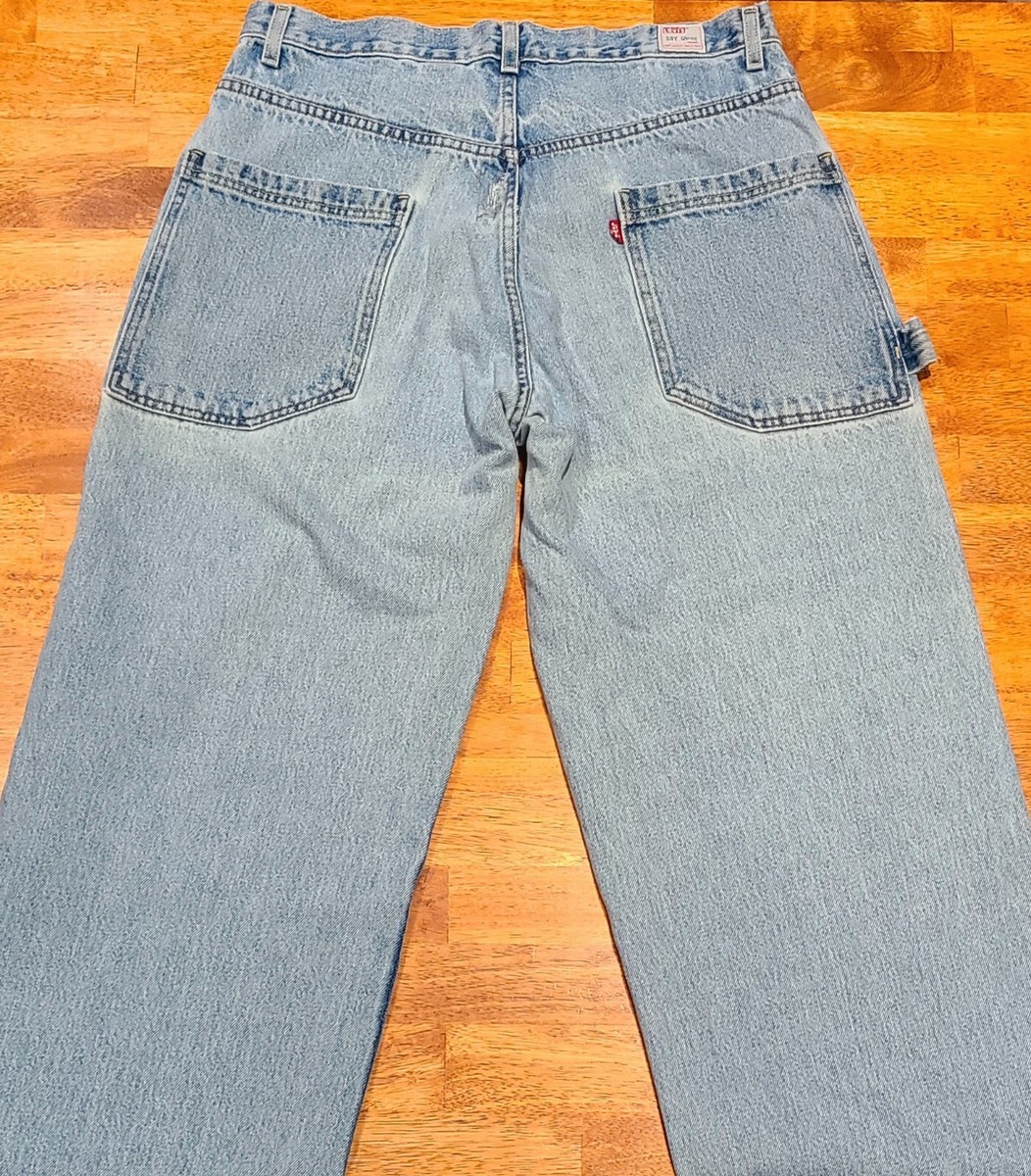Vintage Levi's Dry Goods Baggy Carpenter Jeans 90's Light Wash
