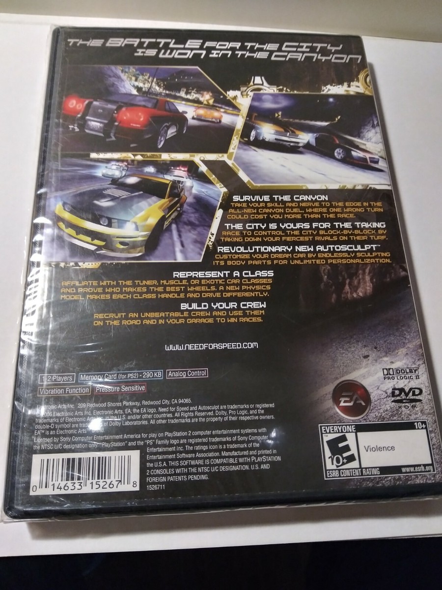 Need for Speed: Carbon (Sony PlayStation 2, 2006) for sale online