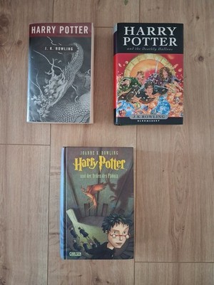 Drei Harry Potter Romane Bände 4,5,7 (Hardcover, Taschenbuch, deutsch, englisch)
