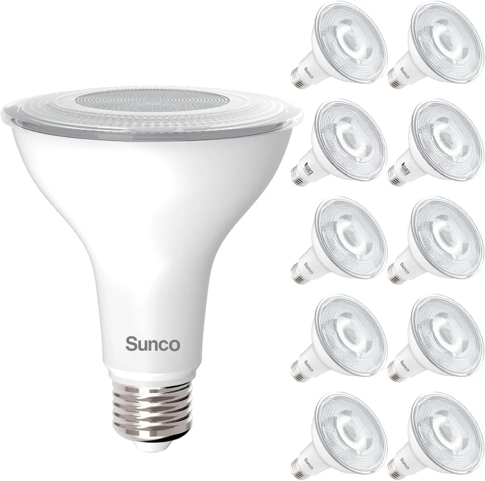 10 Pack LED Flood Light Bulbs, 75W Equivalent, Dimmable - Image 3 of 4