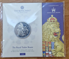 Royal Mint 2022 Lion Of England Tudor Beasts UK £5 BU Coin SEALED