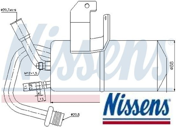 Nissens 95317 Trockner FüR Klimaanlage Trockner Klimaanlage Klima Filter-image