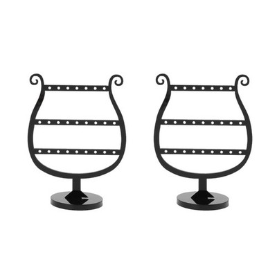 2 In 1 Earrings Studs 25 Hole Showcase Display Stand Holder Acrylic Jewellery