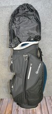 TaylorMade Golf Bag TM22 Lanai Cart Gray 15-Way Divider Mens W/ Rain Hood Strap