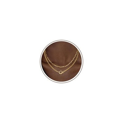 Layered Necklaces for Women, 14K Gold Plated Chain Necklace Trendy Cuban Link...