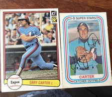 1976 Kellogg's Set-Break # 34 Gary Carter Plus 1982 Card 114 Donruss