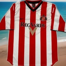 Sunderland AFC 2002 Nike Vintage Soccer Jersey Rare Boys XL Mens Small Futball