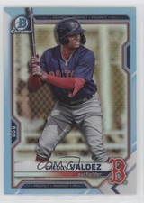 2021 Bowman Draft Chrome Sky Blue Refractor Freddy Valdez #BDC-96 0rx7