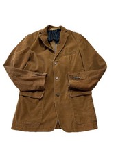 J Crew Men  s S Blazer Tan Brown Corduroy Rivington Sportcoat Casual Jacket