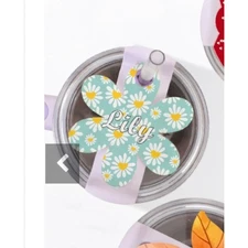 PYD Life Glitter Blank Flower Ornaments