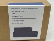 REST Evercool+ Starter Sheet Set 3 pcs - King - Midnight Blue (SEALED)