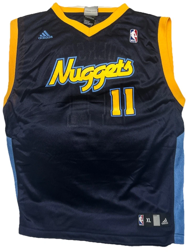 DENVER NUGGETS #11 CHRIS ANDERSEN BASKETBALL SHIRT JERSEY ADIDAS KIDS SIZE XL - Image 2 of 4
