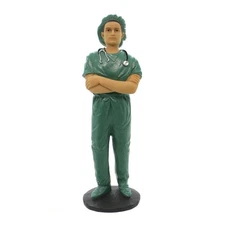 Positive Image Professional: Male Scrub Nurse Collectible Figurine, 8.5" H