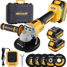 Angle Grinder Cordless 20V Battery,9600 RPM Brushless Power Motor,4-1/2-Inch ...