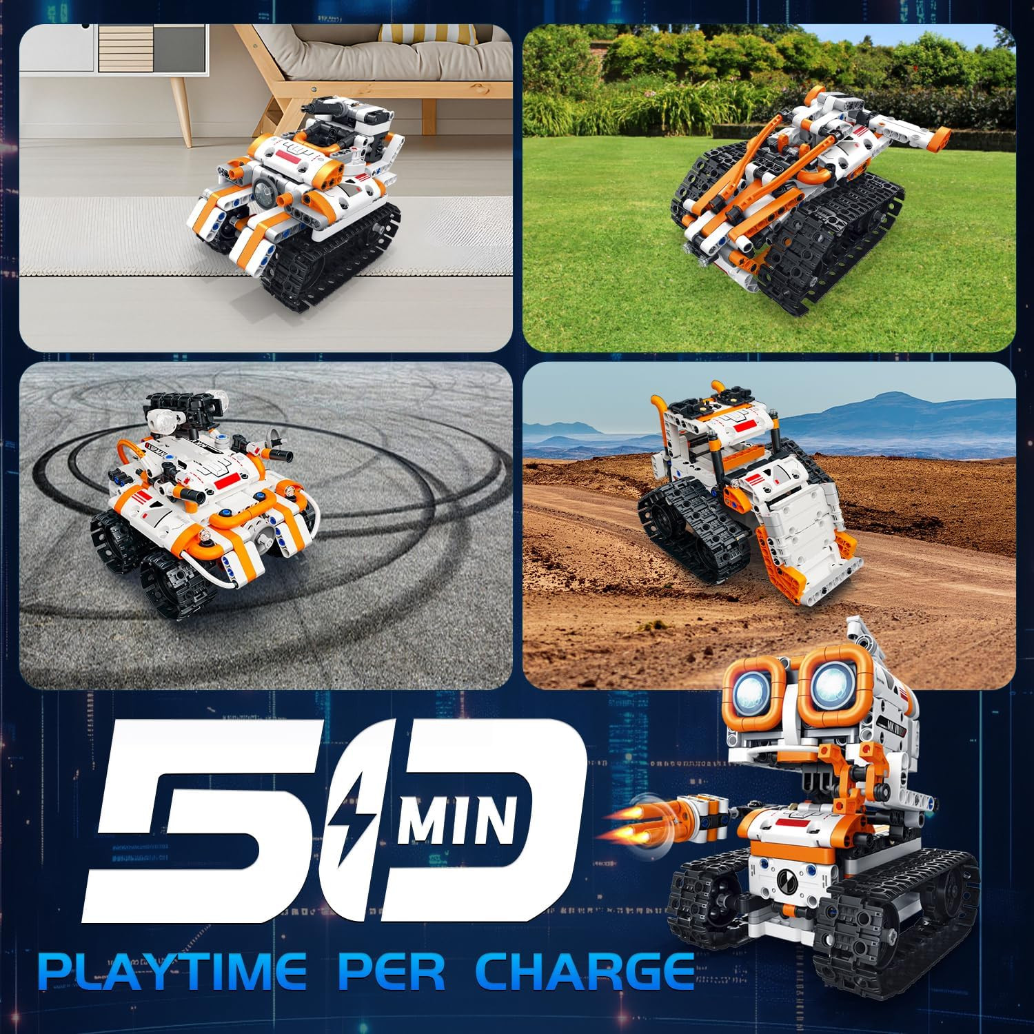 5 in 1 STEM Robotics Building Kit, 560 PCS App/Remote Control Robot Toy Building - Image 6
