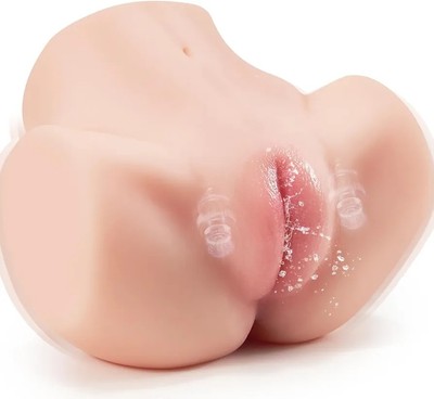 sex doll clit 4.1 LB Male Masturbator Sex Doll with Virgin Tight Labia, 2 Hole  Realistic