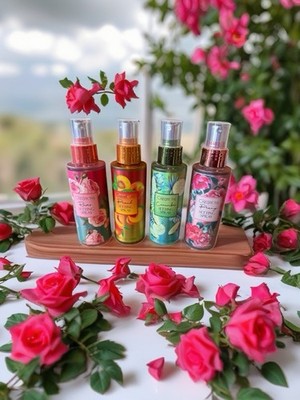 Beauty Creations setting spray 4pk Roses, Peach, Cucumber, Peony
