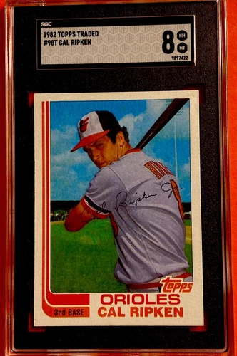 1982 Topps Traded Cal Ripken RC #98T SGC 8 NM-MT *CENTERED W/SCRATCH FREE CASE*