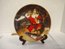 "A Coke And A Smile" Melamine Coca Cola Santa Train Plate