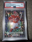2022 Panini Prizm Prizm Flashback Patrick Mahomes II #PF-4 No Huddle Prizm psa 9
