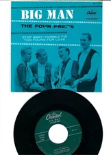 EP- THE FOUR PREPS- "BIG MAN"- CAPITOL EAP 1-1064- NM VINYL