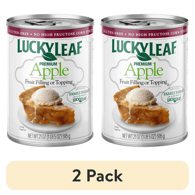 (2 pack) Lucky Leaf Apple Pie Filling, 21 oz