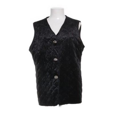 Creation Atelier Gj, Weste, Größe: 40, Schwarz, Polyester, Samt, Damen #QN3