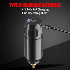 Wireless Tattoo Pen Kit with Power Supply and 40PCS Cartridge Needles