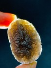 42G Saffordite-Rare Arizona glassy meteorite half transparent cintamani  44MM — photo 6