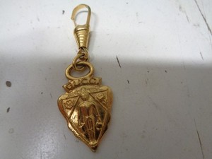 Authentic Vintage Gucci Gold Plated Knight Crest Shield Charm 1960's