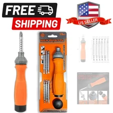 13-in-1 Ratcheting , 6 Double-Ended - Phillips, Slotted, U-Type/Triangle Bits...