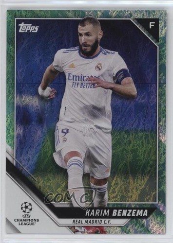 Karim Benzema #135 2021 Topps UEFA Champions League Jade card