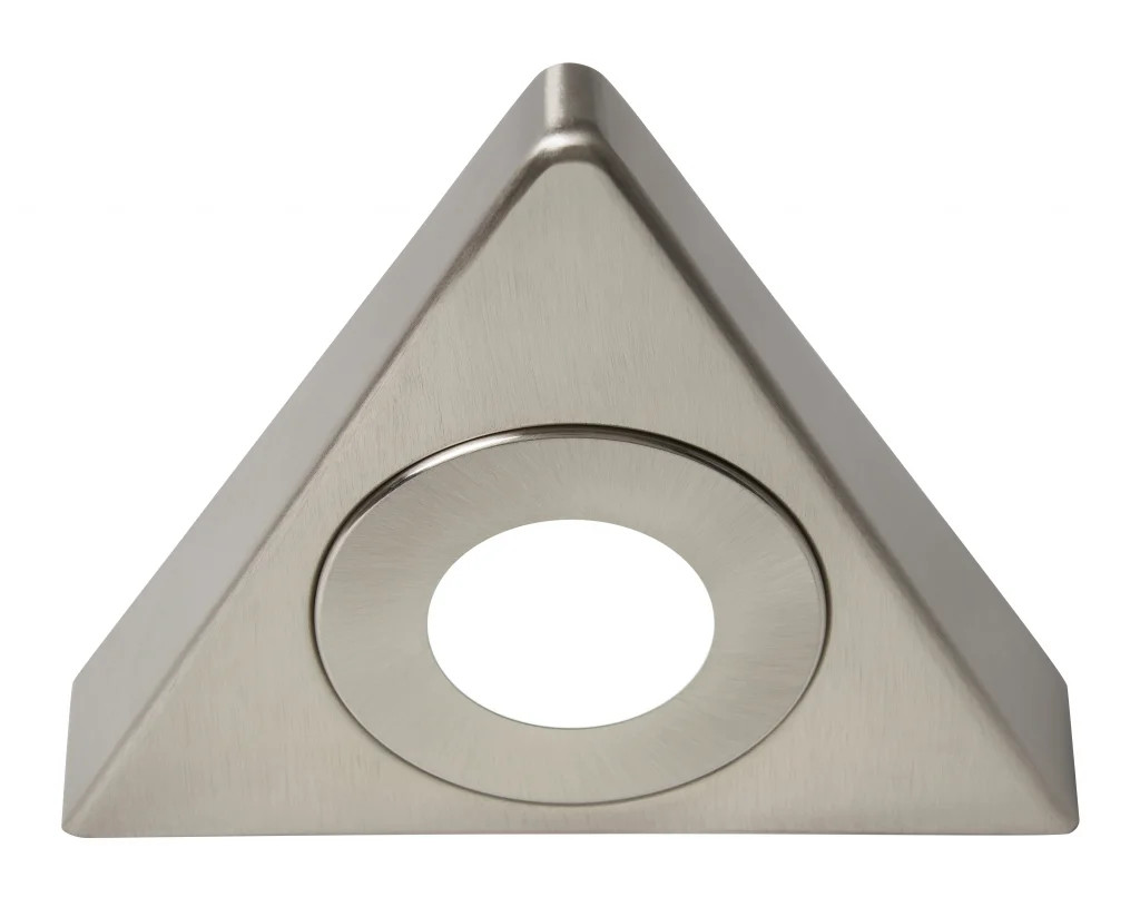 Triangle Cabinet Light Silver Ayla 240v CCT LED Satin Nickel 3w 3000K 4000K