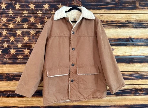 1970's vintage carhartt jacket. Sherpa lined. Mint condition! - product listing photo