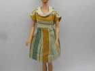 Vintage Barbie Clone Green Brown Eyelet Collar 1960's -1970's Barbie Clothing