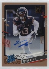 2023 Panini Clearly Donruss Orange Auto 33/75 Tyler Scott #89 Auto 3h1
