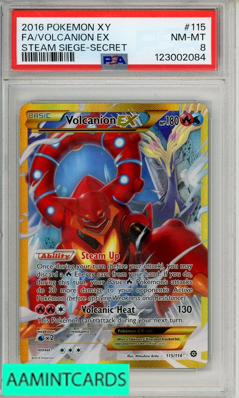 Volcanic  3ED 状態HP Volcanion EX (Secret) 115/114 XY - Steam Siege Holo for sale