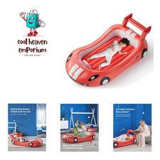 Blow up Inflatable Toddler Travel Bed with Sides, Toddler Air Mattress for Ca...