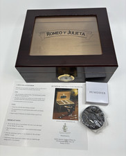 HUMIDOR per sigari ROMEO Y GIULIETA custodia lacca vetro superiore cedro tecnologia tenuta sicura