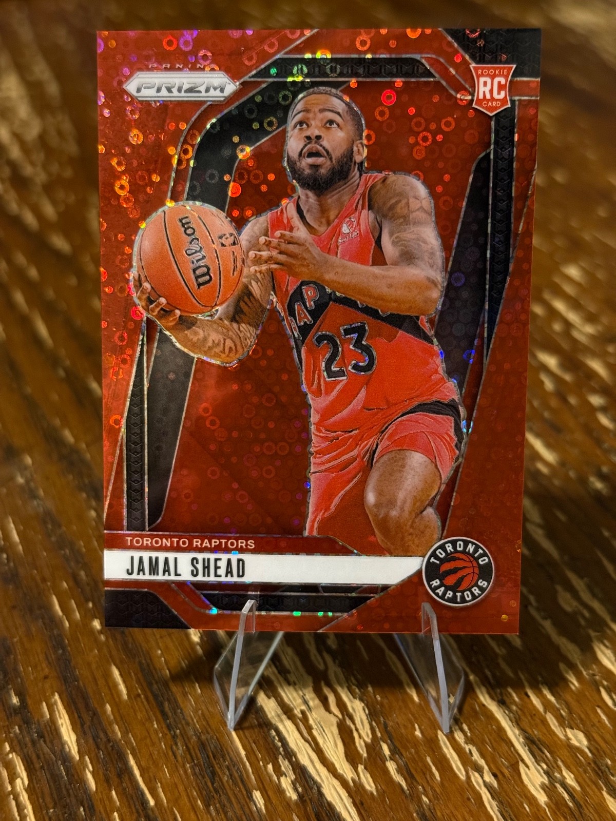 2024-25 Panini Prizm - Jamal Shead #241 Red Fast Break Prizm /100 (RC)
