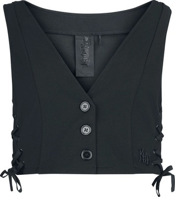 KIHILIST by KILLSTAR Weste Damen Nexara Waistcoat schwarz Gothic