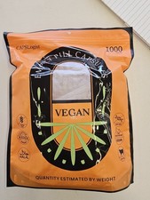 Pill Capsules Empty Vegan Size 0 Separated Capsules, 1000 Count Premium Empty