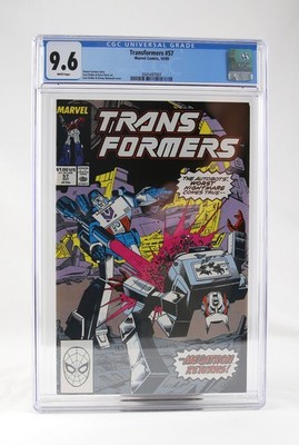 Vintage 1989 Marvel Transformers #57 CGC 9.6 WP