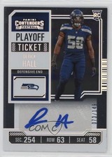 2023 Panini Contenders Rookie Playoff Ticket 73/149 Derick Hall #231 Auto 03tv