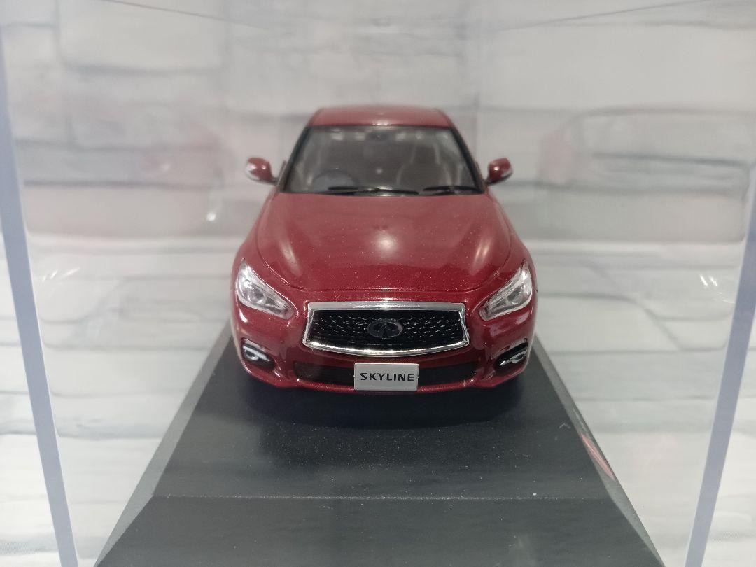 1/43 京商　日産　スカイライン　350GTハイブリッド　ミニカー　レッド Kyosho 1/43 Nissan Skyline 350GT Hybrid Red Diecast Minicar