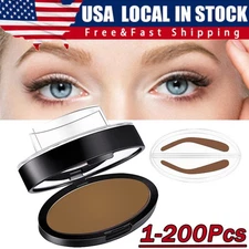 1~200 Pcs Ultimate Eyebrow Shaping Powder Stamp Eye Brow Makeup Perfect Gift Lot
