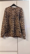 Lovely Soyaconcept Ladies Sweater Jumper Suze Large (12) In Leopard Print