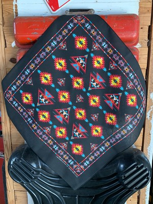 #ad Apache Bandanna Approx 22quot;x22quot; 100% Cotton USA made Bikers to Hikers Crafts Fun $5.99