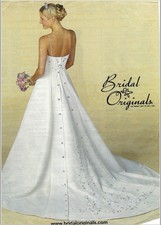 Bridal Originals Vintage Wedding Gown Size 8 (altered) Style #GL7WB