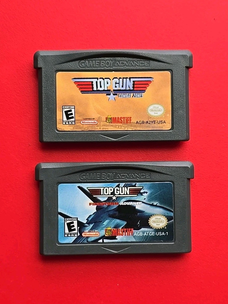 Game Boy Advance Top Gun: Combat Zones Firestorm Nintendo GBA Flight Shoot Games